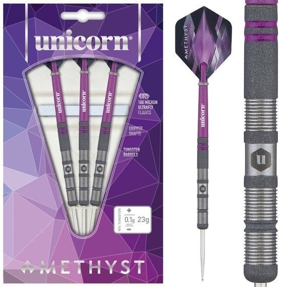 Dardos Unicorn Amethyst 1 90% Punta de Acero