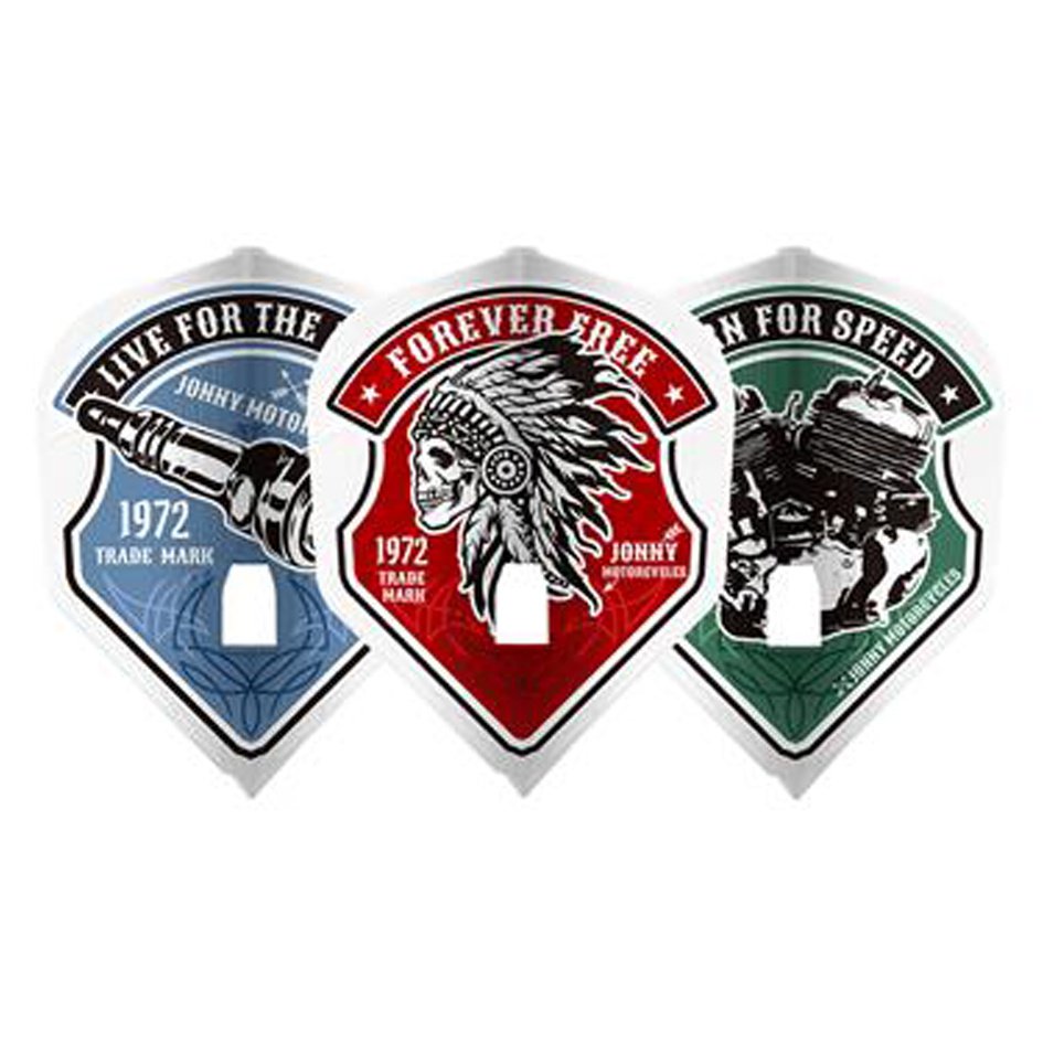 L-Style L3 KAMI Shape Jonny ver.4 White Darts Flights
