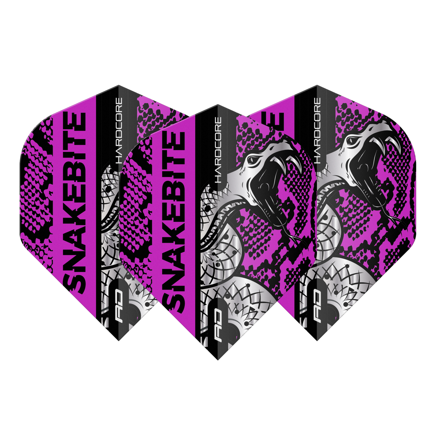 Red Dragon Peter Wright Hardcore Snakebite Coiled Snake Purple Darts Flights