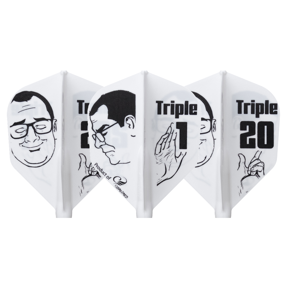 Cosmo Darts Fit Flight Air Printed Series Thorben Meme Shape Darts Flights