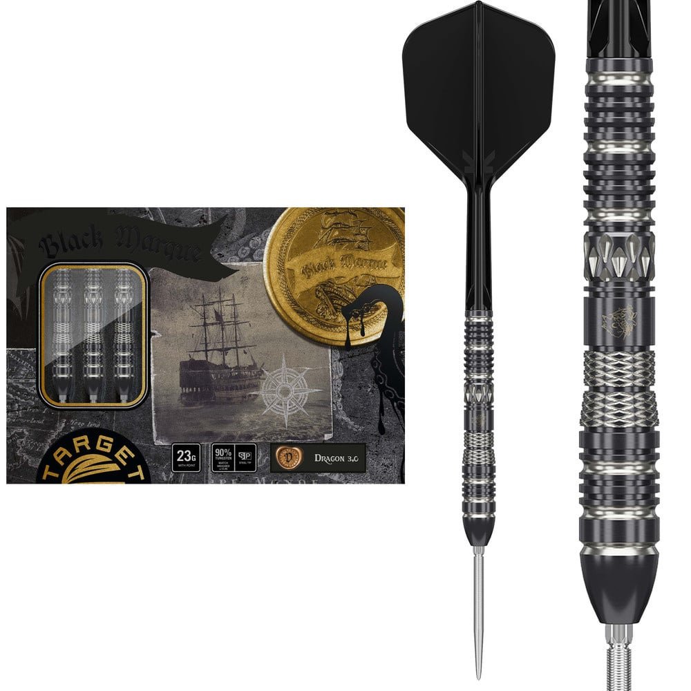 Target Japan Black Marque Dragon 3.0 Swiss Point 90% - Steel Tip Darts