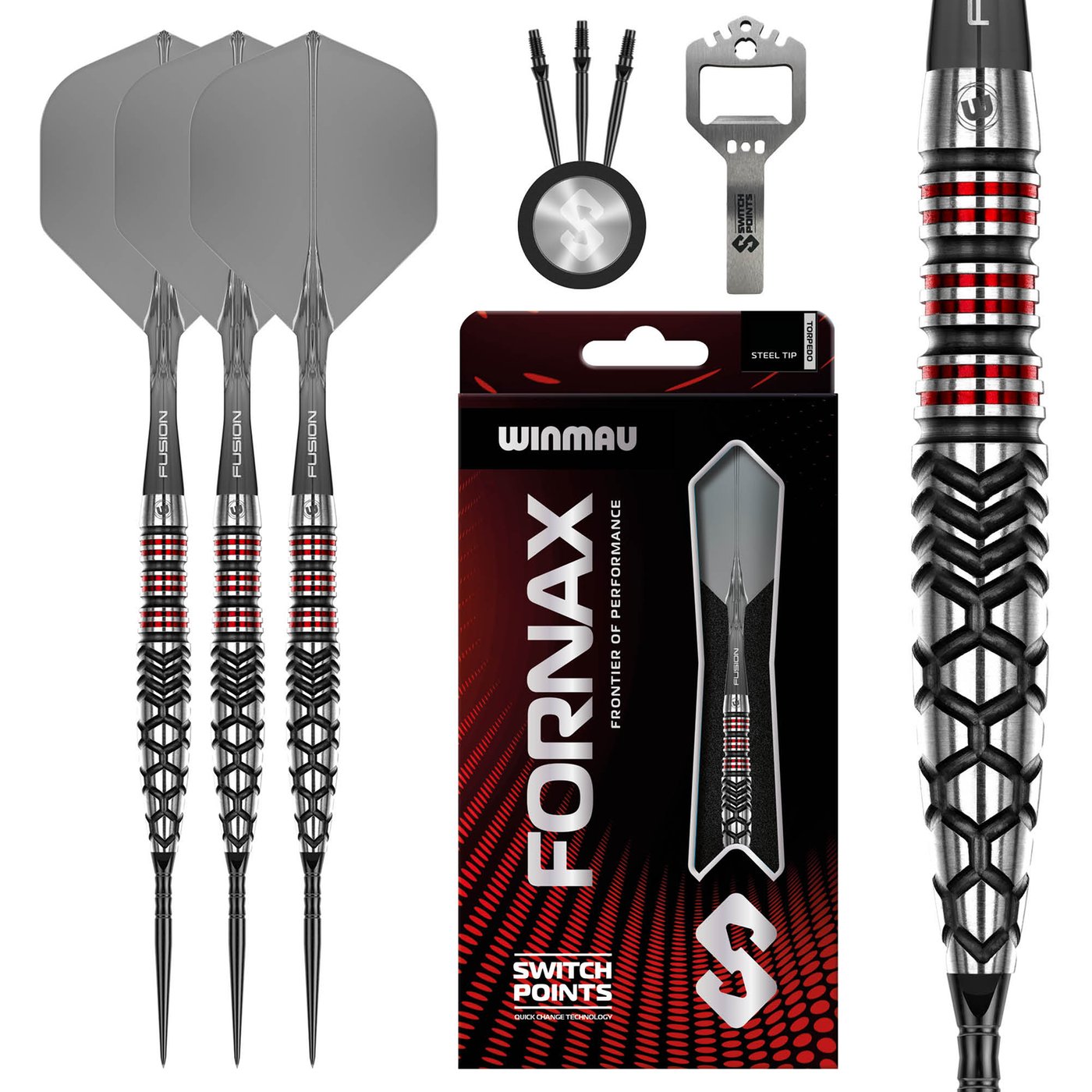 Winmau Fornax Torpedo Switch Point 90% - Dartpijlen