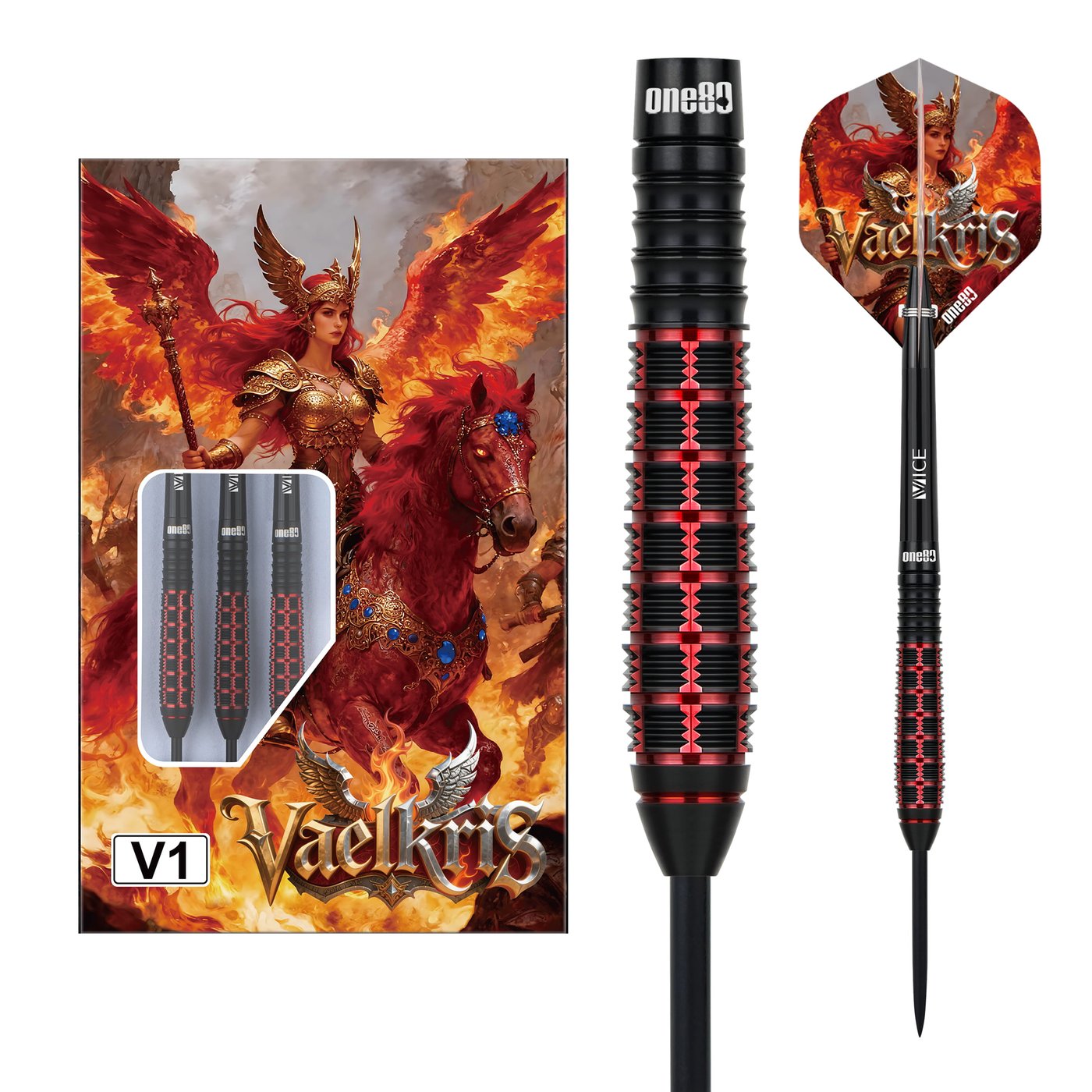 ONE80 Vaelkris V01 90% - Steel Tip Darts