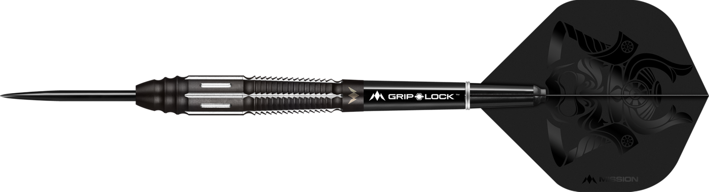 MISSION DARTS Kuro M4 95% 2BA 21g 送料込み Mission Kuro Black M4 95% - Steel Tip Darts - Dartshopper.com