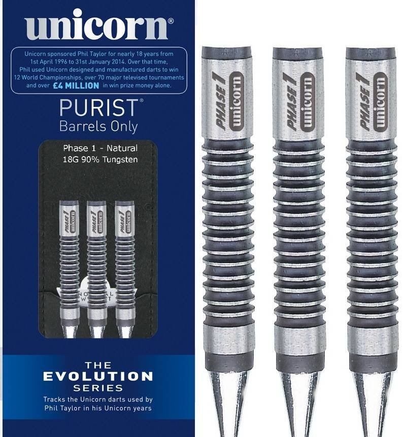 Unicorn Purist Evolution Phase 1 Natural 90% Soft Tip Darts