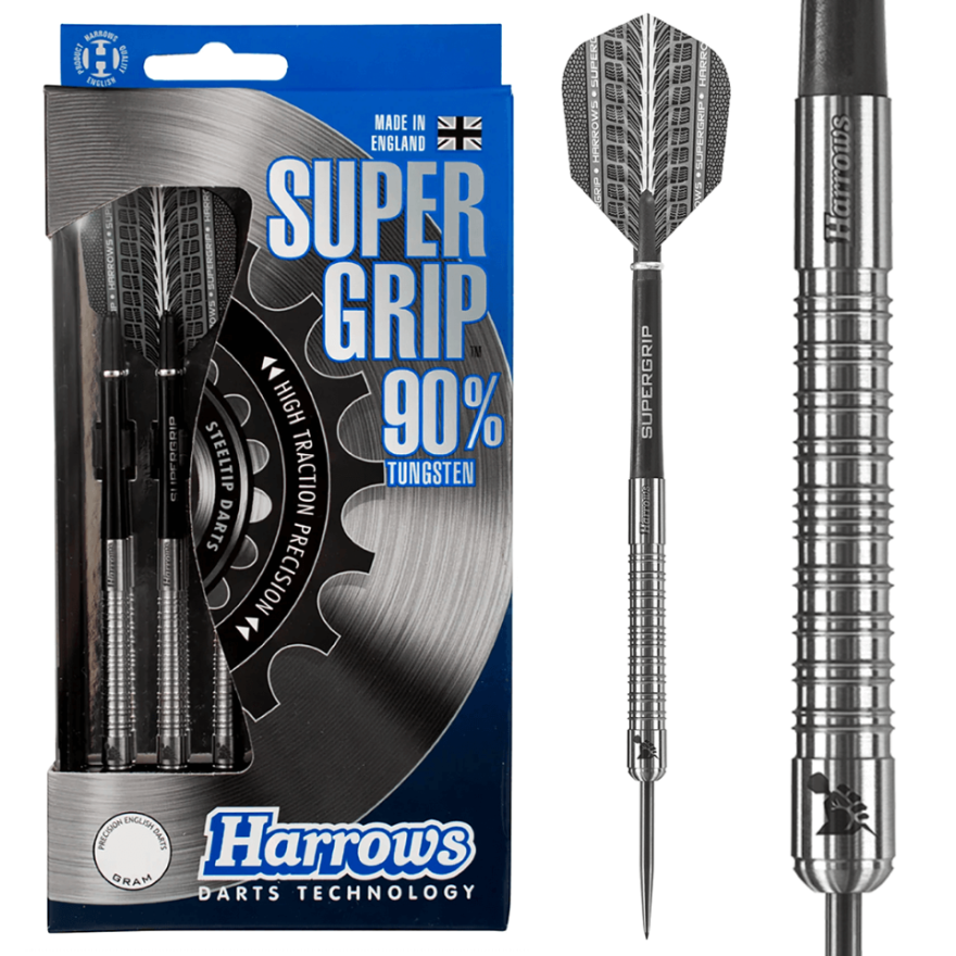 Harrows Supergrip 90% - Steel Tip Darts