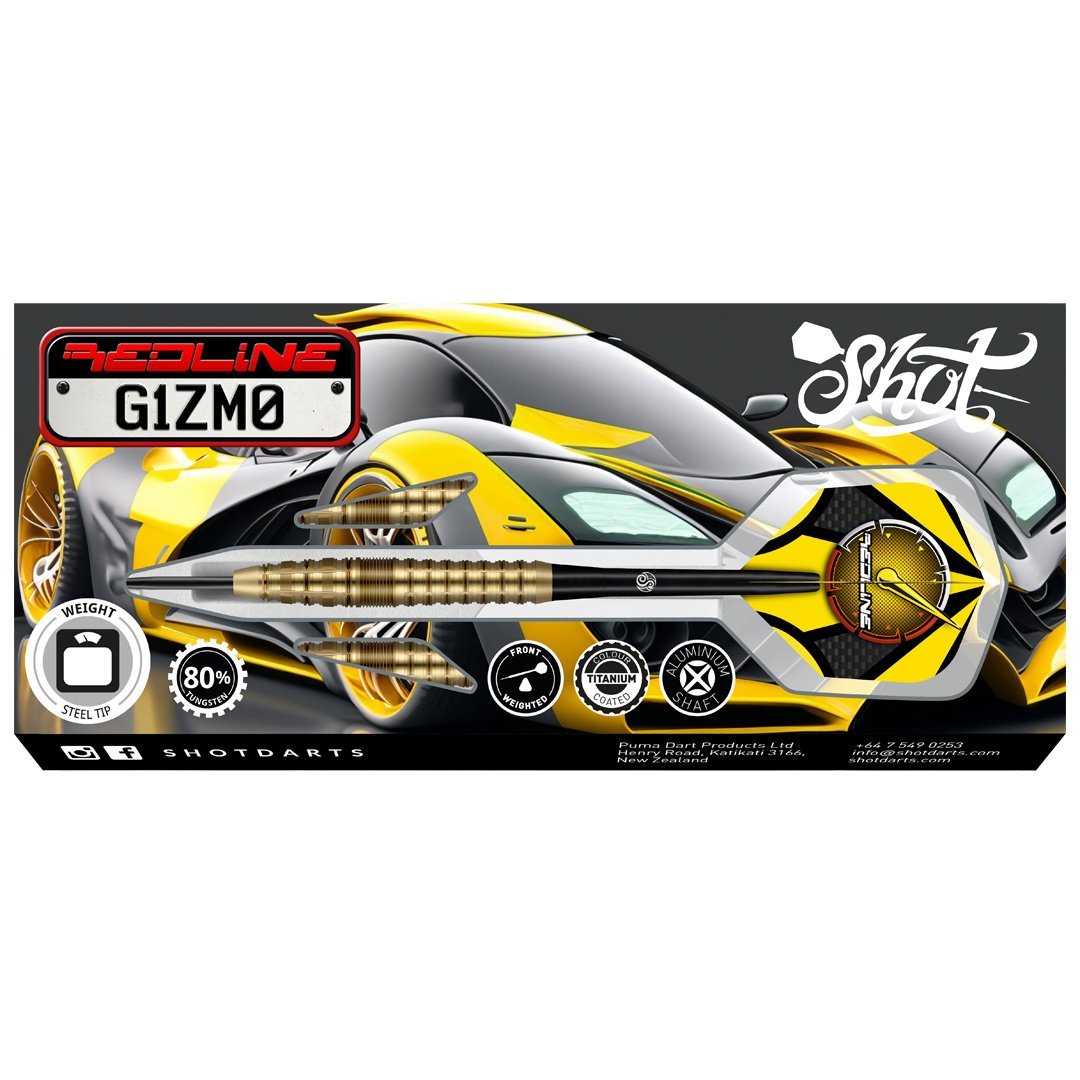 Shot Redline Gizmo 80% Steel Tip Darts