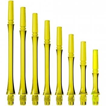Cosmo Darts Fit  Gear Slim - Clear Yellow - Locked Darts Shafts