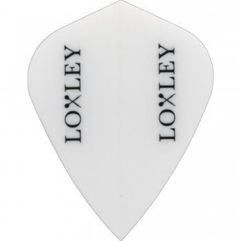 Loxley Logo White Kite Darts Flights