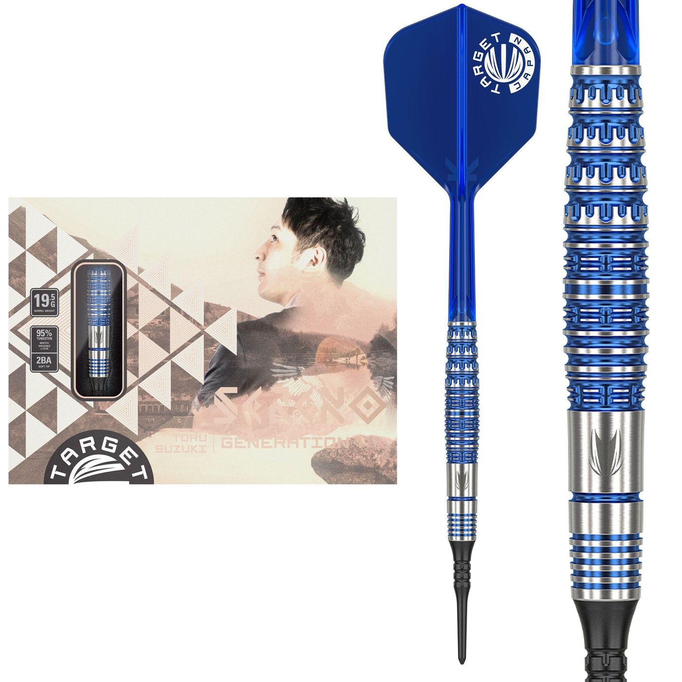 Target Japan Toru Suzuki Sereno G1 95% Soft Tip Darts