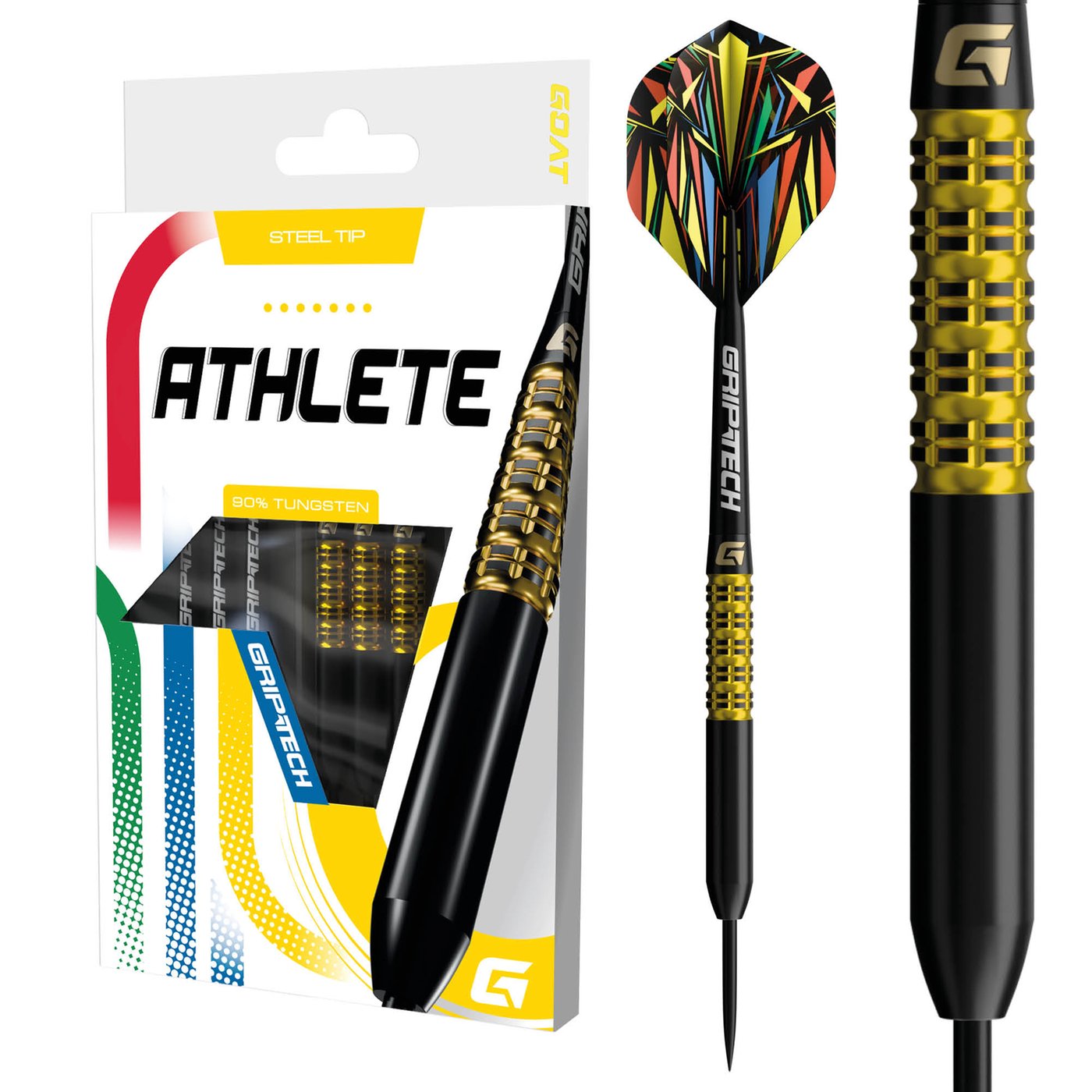 GOAT Athlete Yellow 90% - Steel Tip Darts