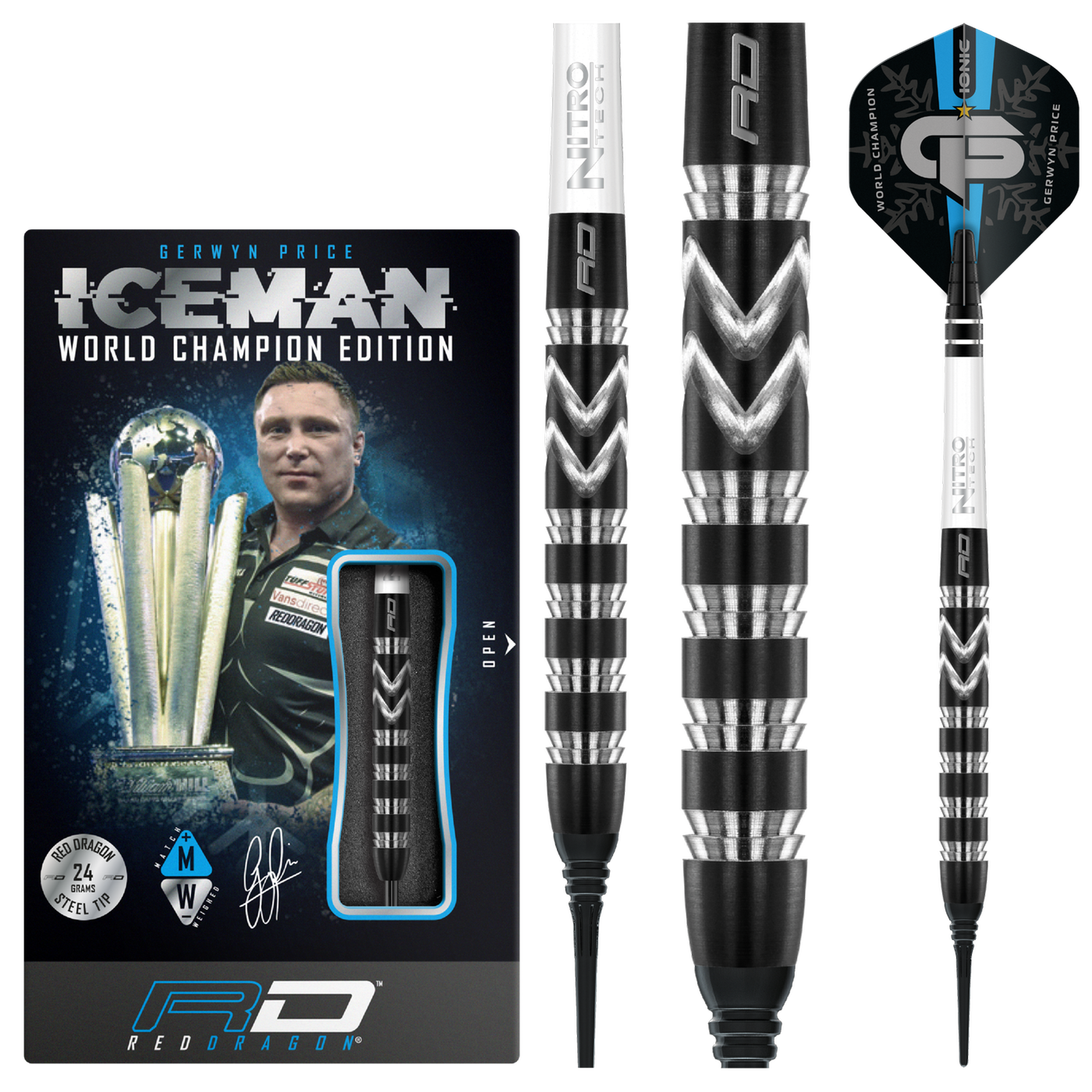 Red Dragon Gerwyn Price WC2021 Special Edition 90% Soft Tip Darts