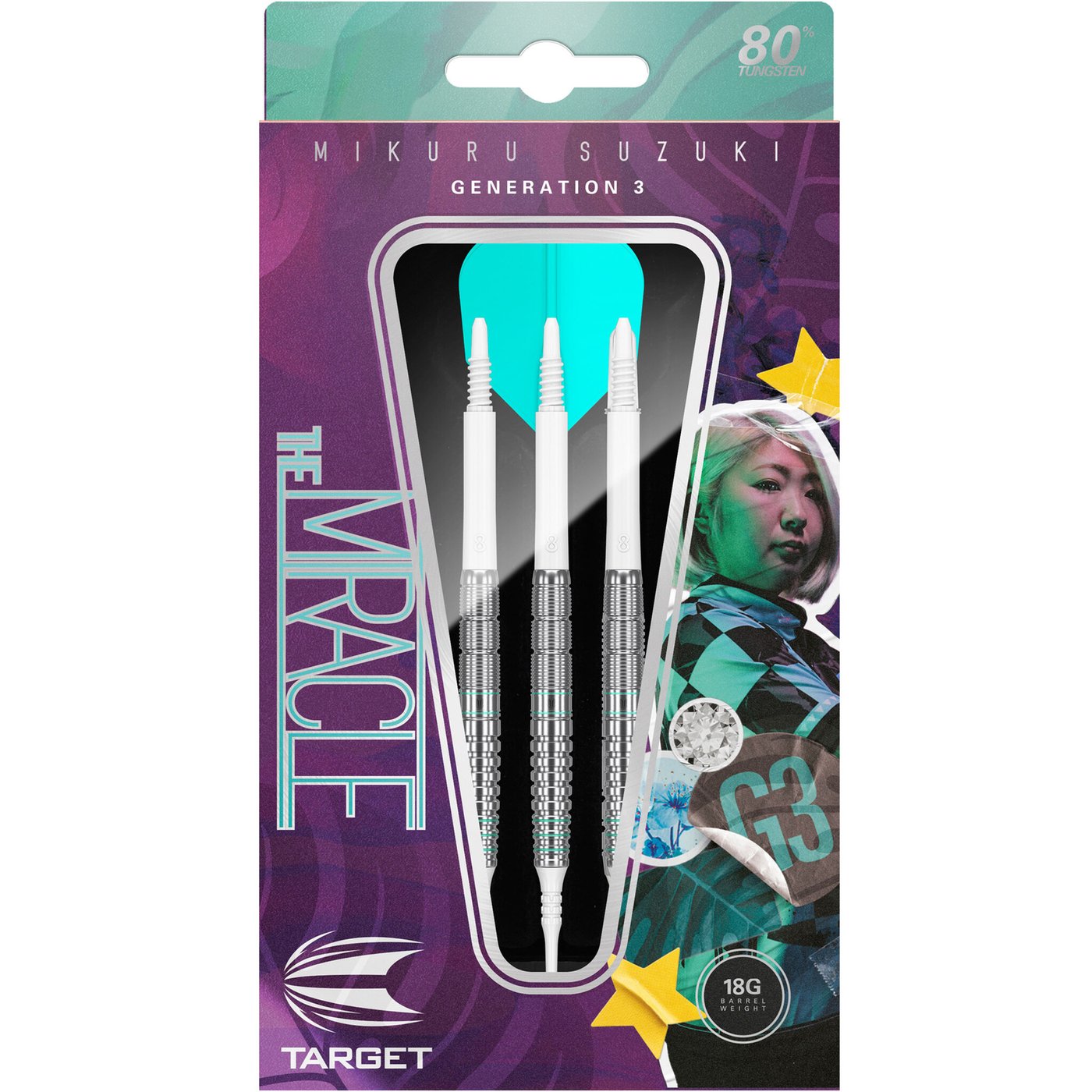 Target Japan Mikuru Suzuki The Miracle G3 80% Soft Tip Darts