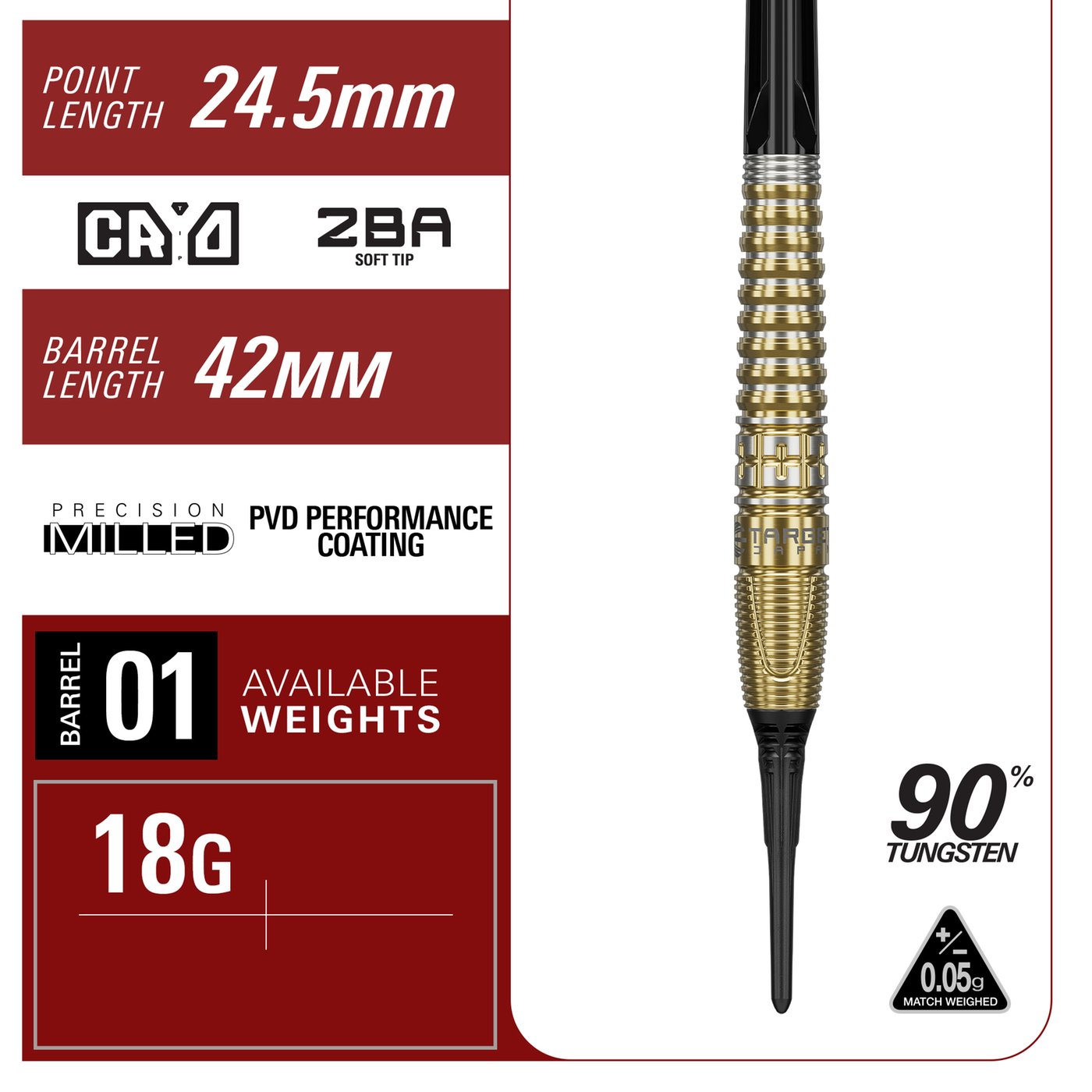 Target Japan Harith Lim Hot Shot G3 90% - Soft Tip Darts