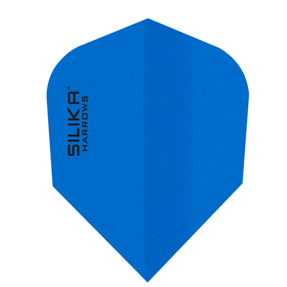 Harrows Silika Solid Blue NO6 Tough Crystalline Coated Darts Flights