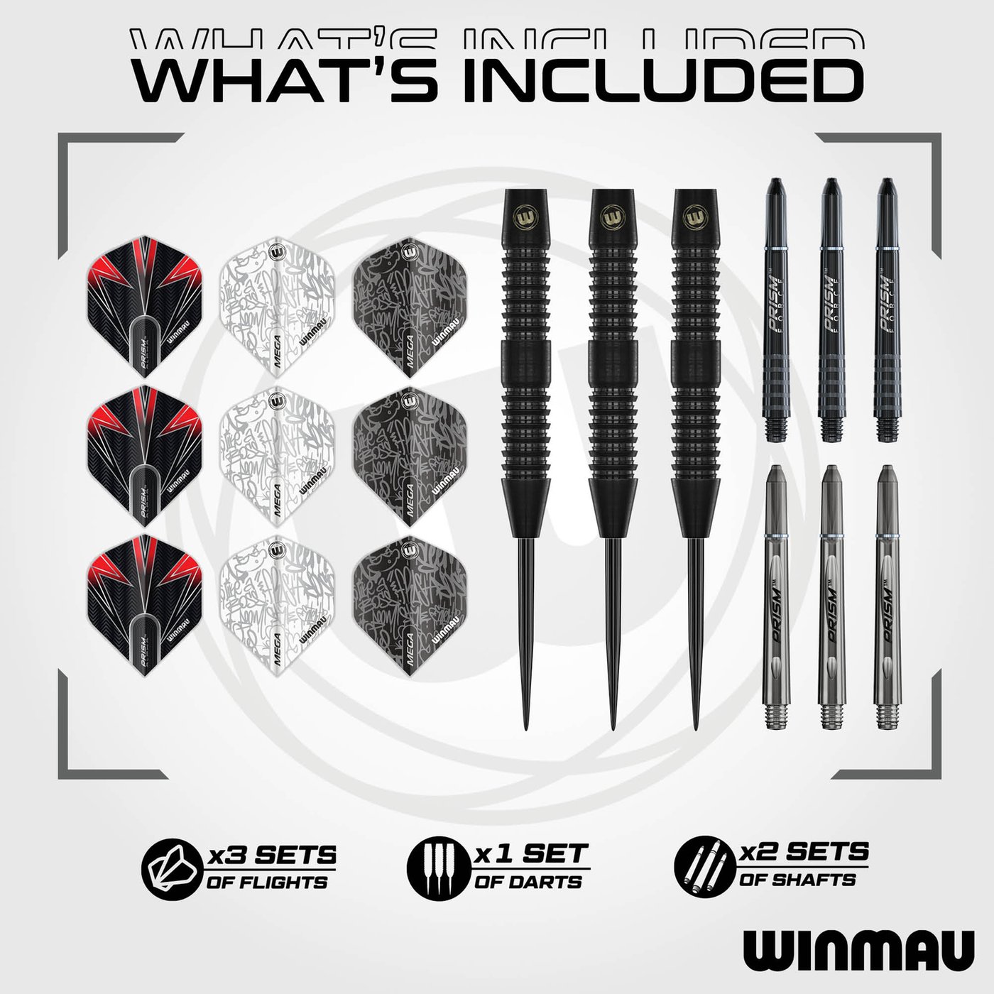 Winmau Tuscan Black 90% Dartshopper Exclusives - Steel Tip Darts