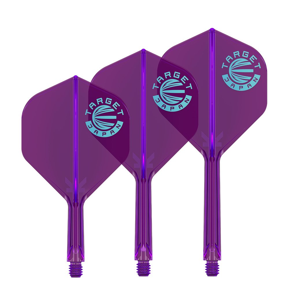 8-Flight 6セット シャフト6セット Target Japan K-Flex Purple Logo NO2 Darts Flights - Dartshopper.com