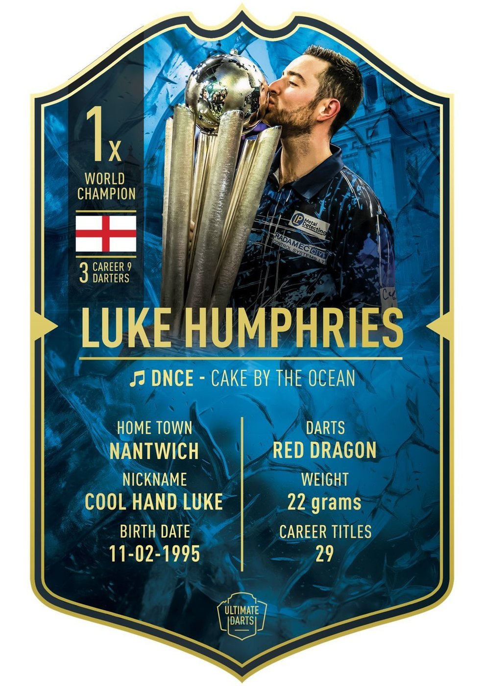 Ultimate Darts Card Luke Humphries World Champion 2024