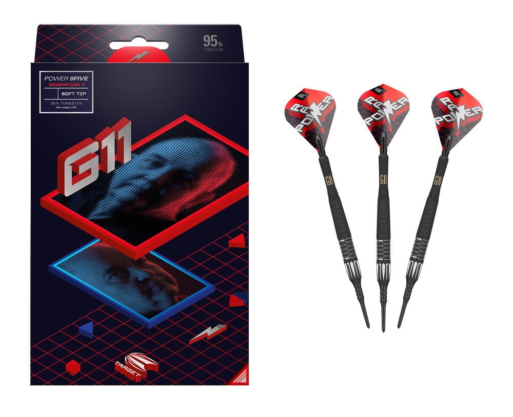 Target Darts Phil Taylor GX2 Raw Power Tige de fléchettes en titane, courte (22,4 mm) | Tiges en aluminium Player Edition, filetage 2BA, accessoires de fléchettes professionnels