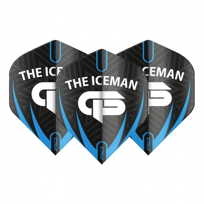Red Dragon Gerwyn Price Black White & Grey Logo Darts Flights