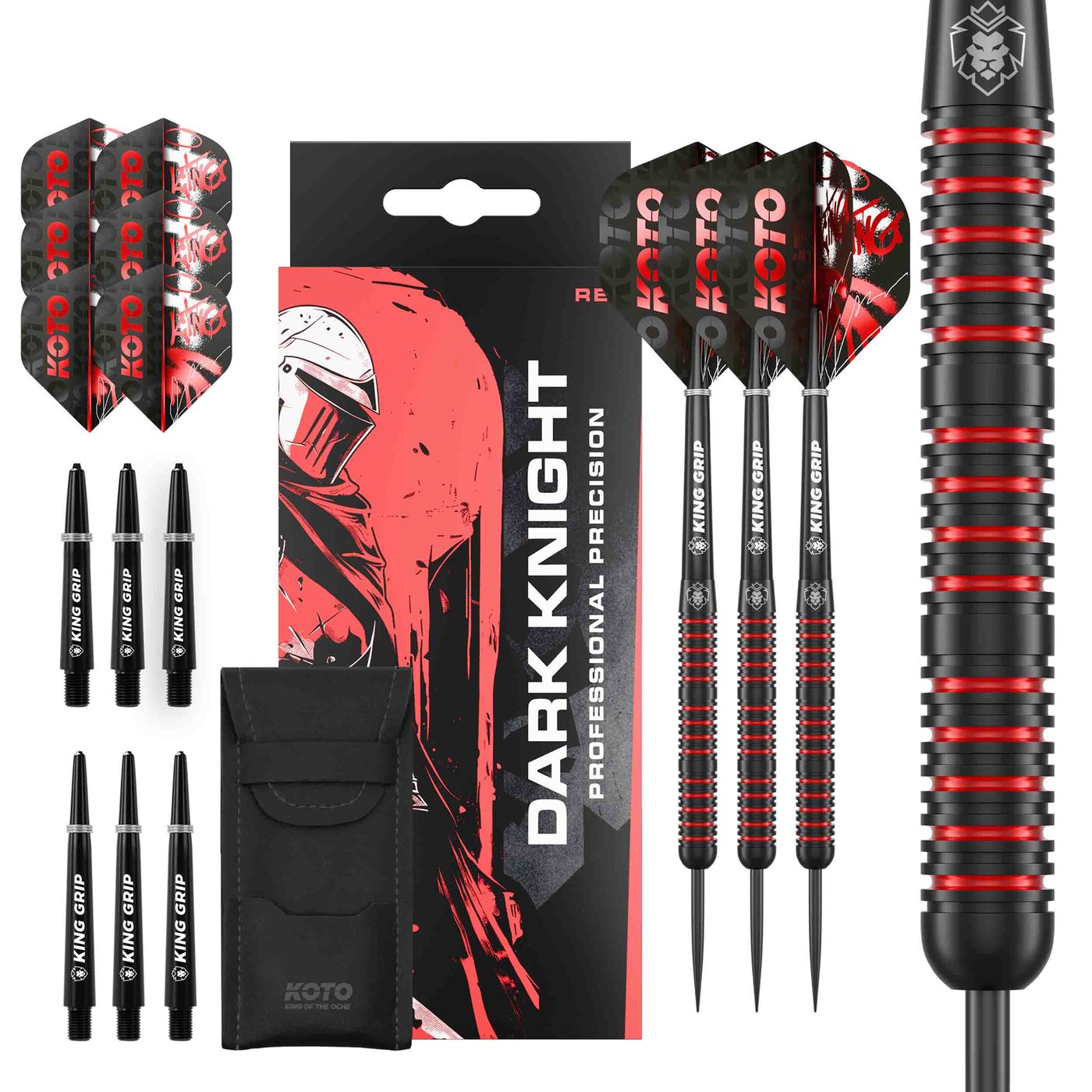 KOTO Dark Knight Red 80% - Steel Tip Darts