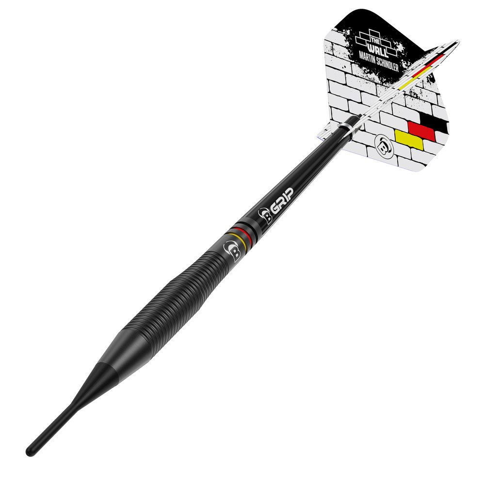 BULL'S Martin Schindler Black Brass - Soft Tip Darts - Dartshopper.com