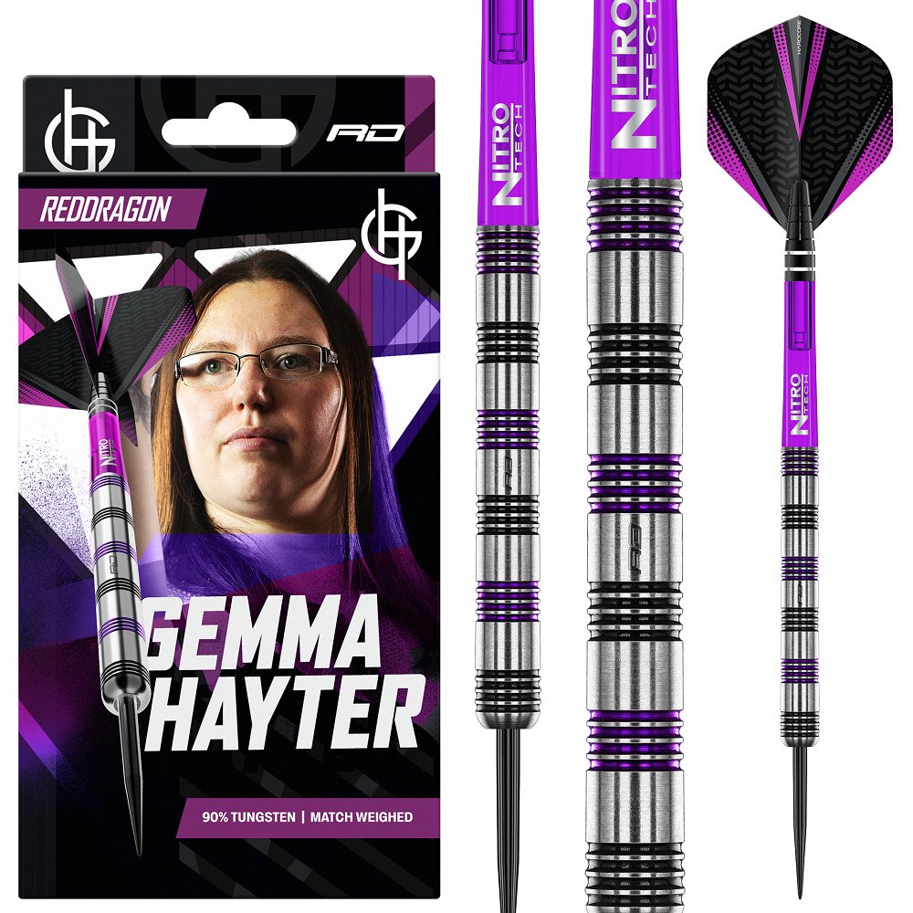 Red Dragon Gemma Hayter 90% Steel Tip Darts - Dartshopper.eu