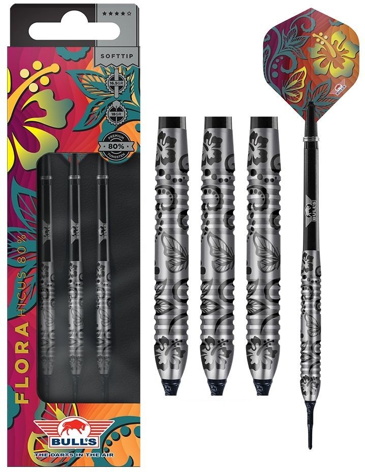 Bull's Flora Hicus 80% Soft Tip Dartpile
