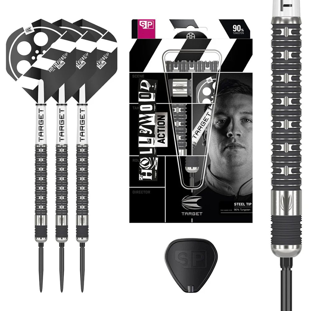 Target Chris Dobey Hollywood Action Swiss Point 90% - Steel Tip Darts