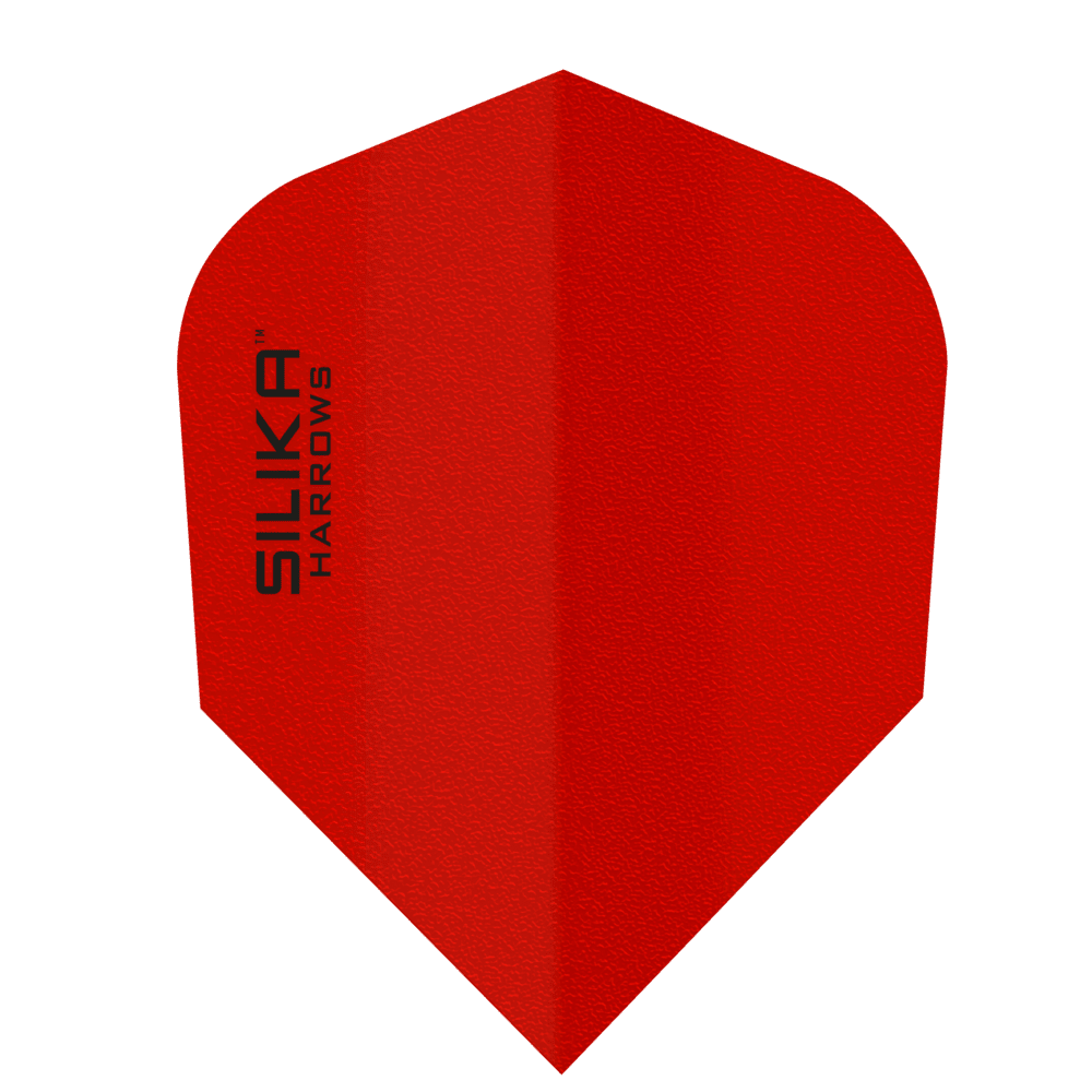 Harrows Silika Solid Red NO6 Tough Crystalline Coated Darts Flights