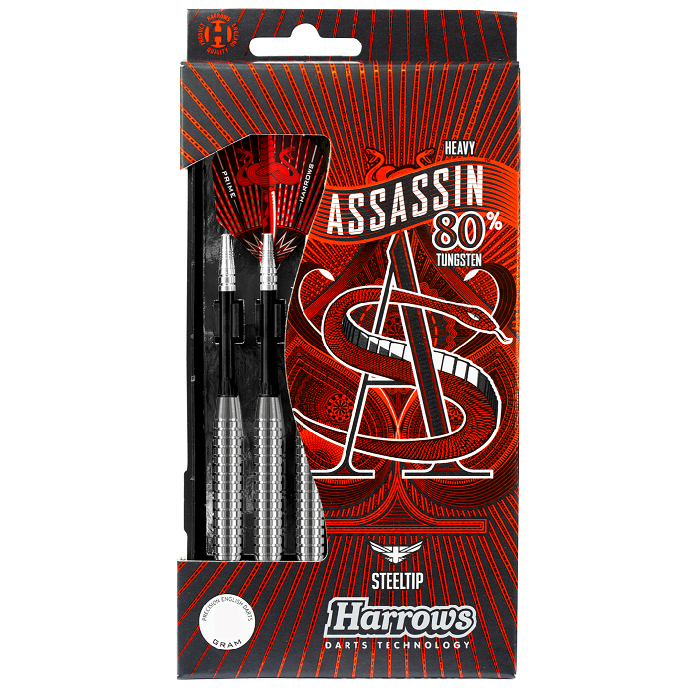 Harrows Assassin RG 80% 32 g - Steel Tip Darts - Dartshopper.com