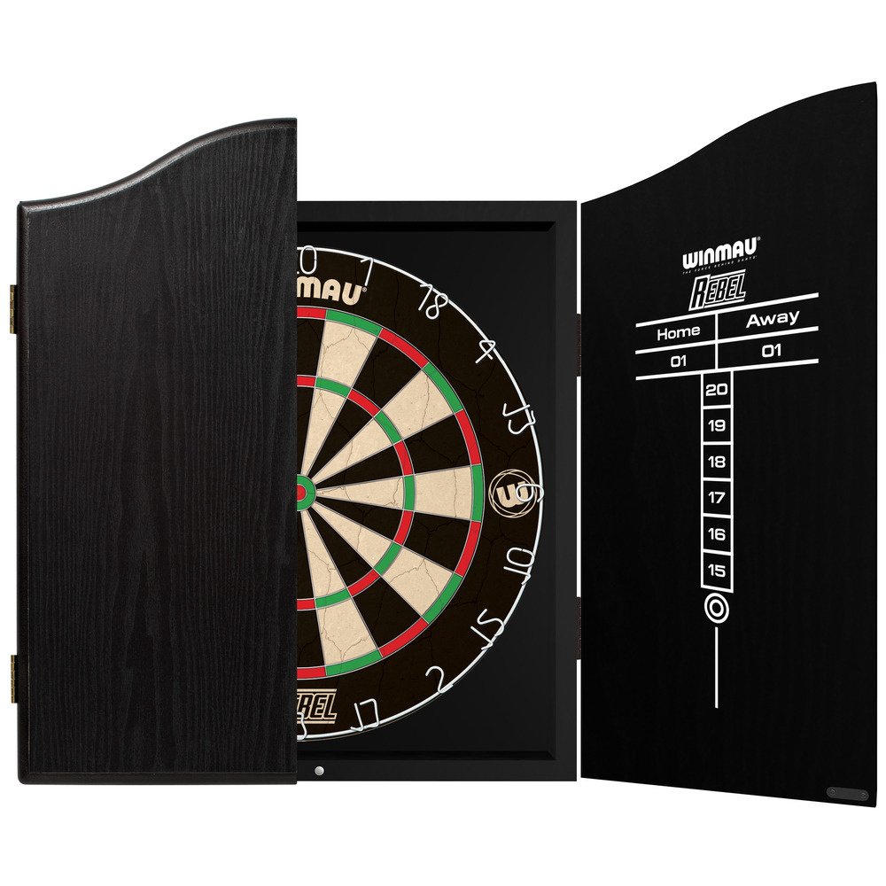 Winmau Rebel Dartboard Set - Dartbord Kast - Dartshopper.nl