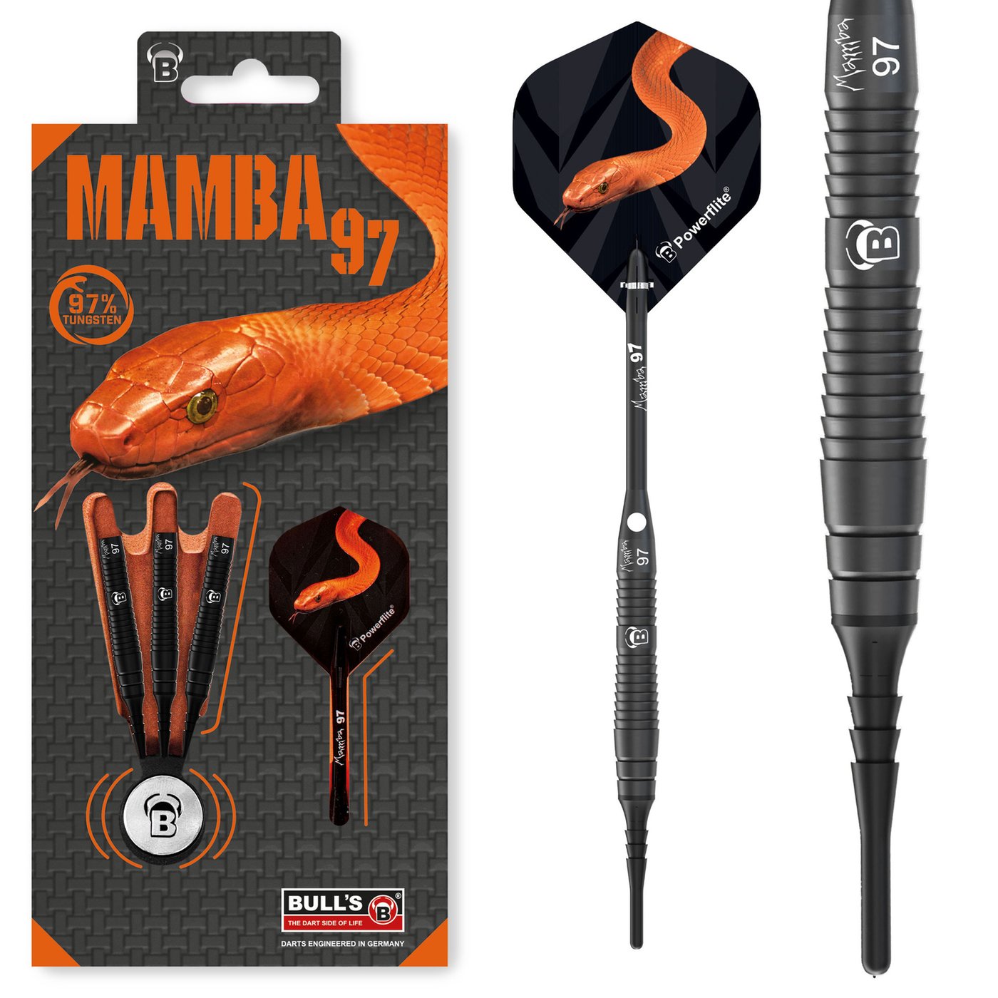 BULL'S Mamba97 M4 - Soft Tip Darts