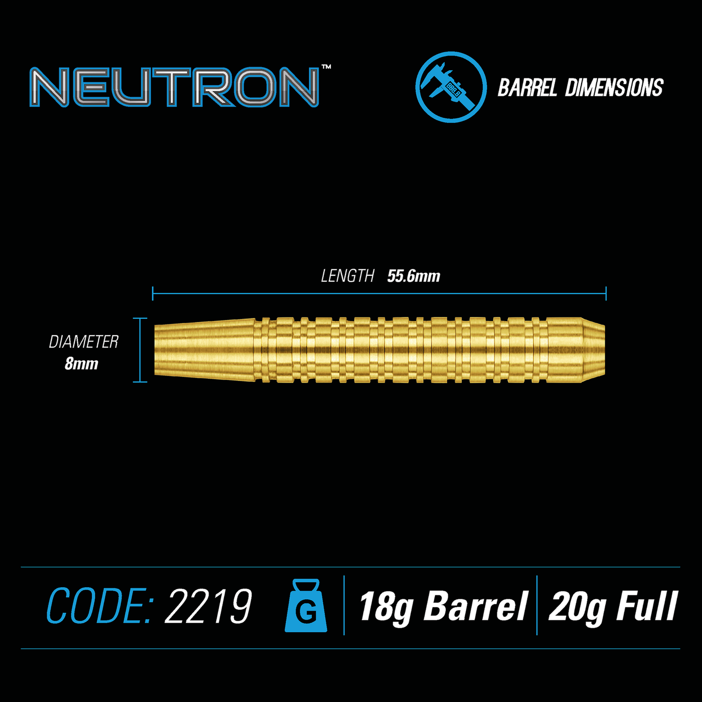 Winmau Neutron 1 Brass - Soft Tip Darts