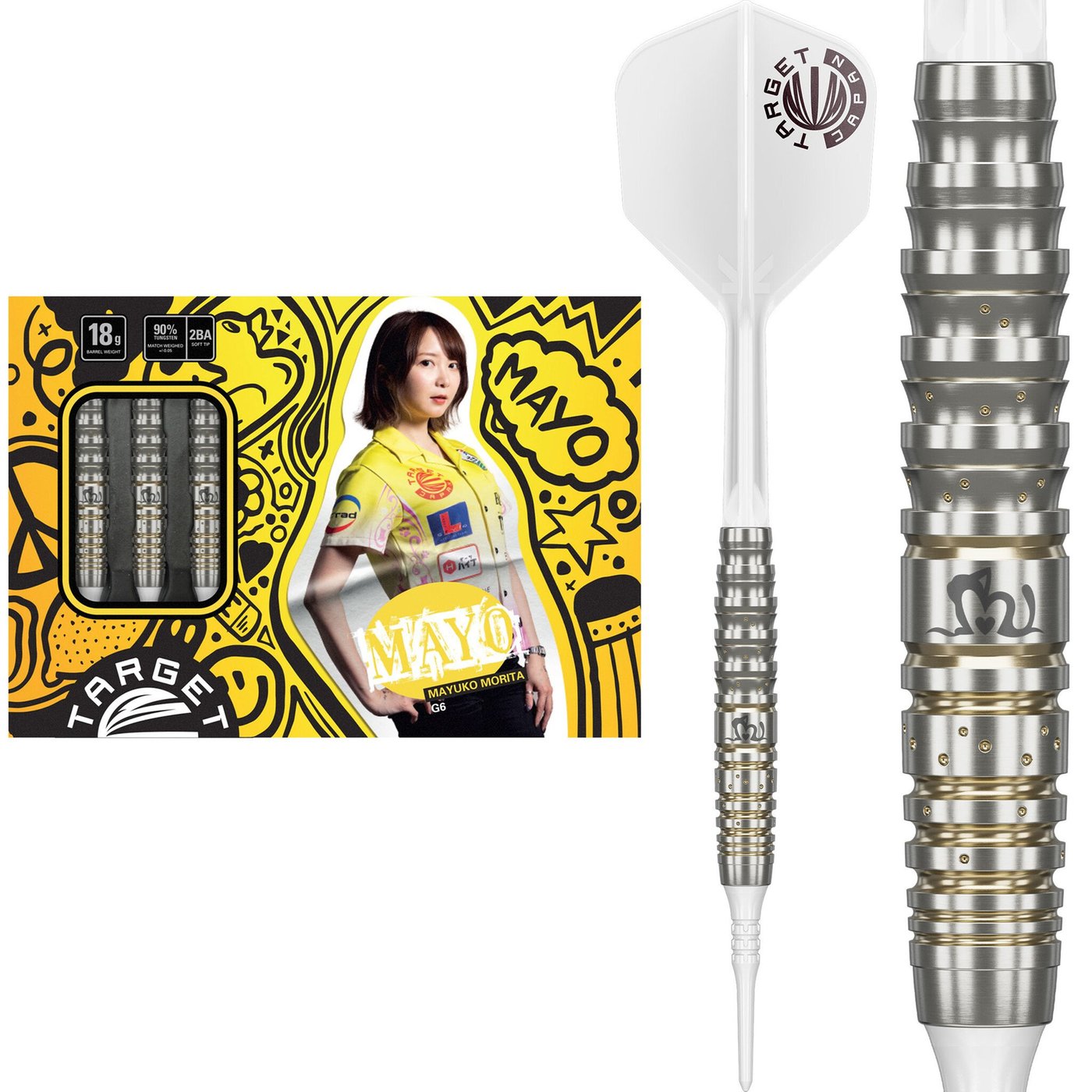 Target Japan Prime Series JPN Mayo G6 90% Soft Tip Darts