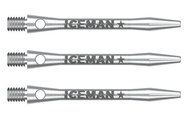 Tiges En Aluminium Gerwyn Price Iceman – 9 Pièces (3 Jeux), Longueur 46 Mm, Bleues, Signées Red Dragon