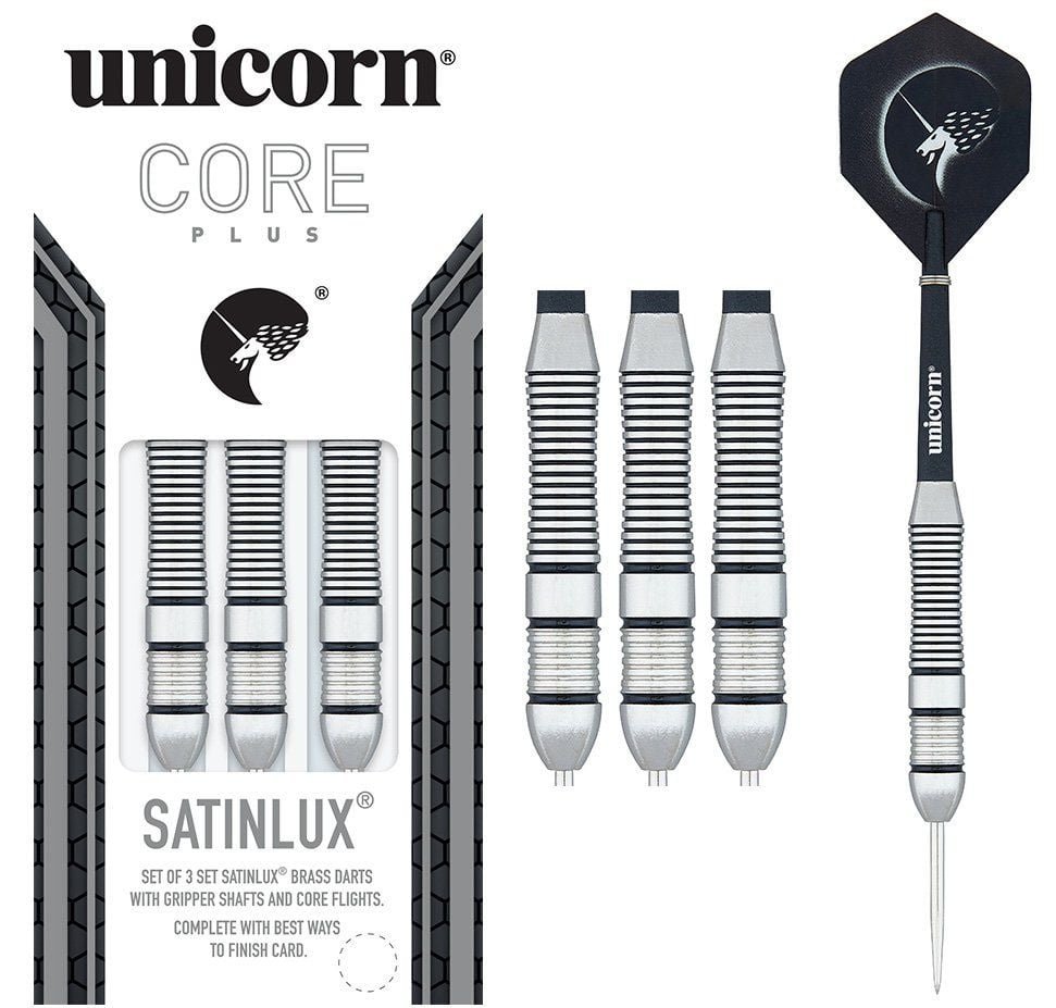 Unicorn Core Plus Satinlux Brass Darts