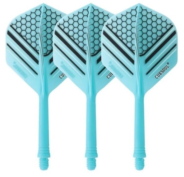 Cuesoul ✓ Tero Flight System AK5 Rost Honnycombs Pattern ✓ Blue Standard Dart Flights