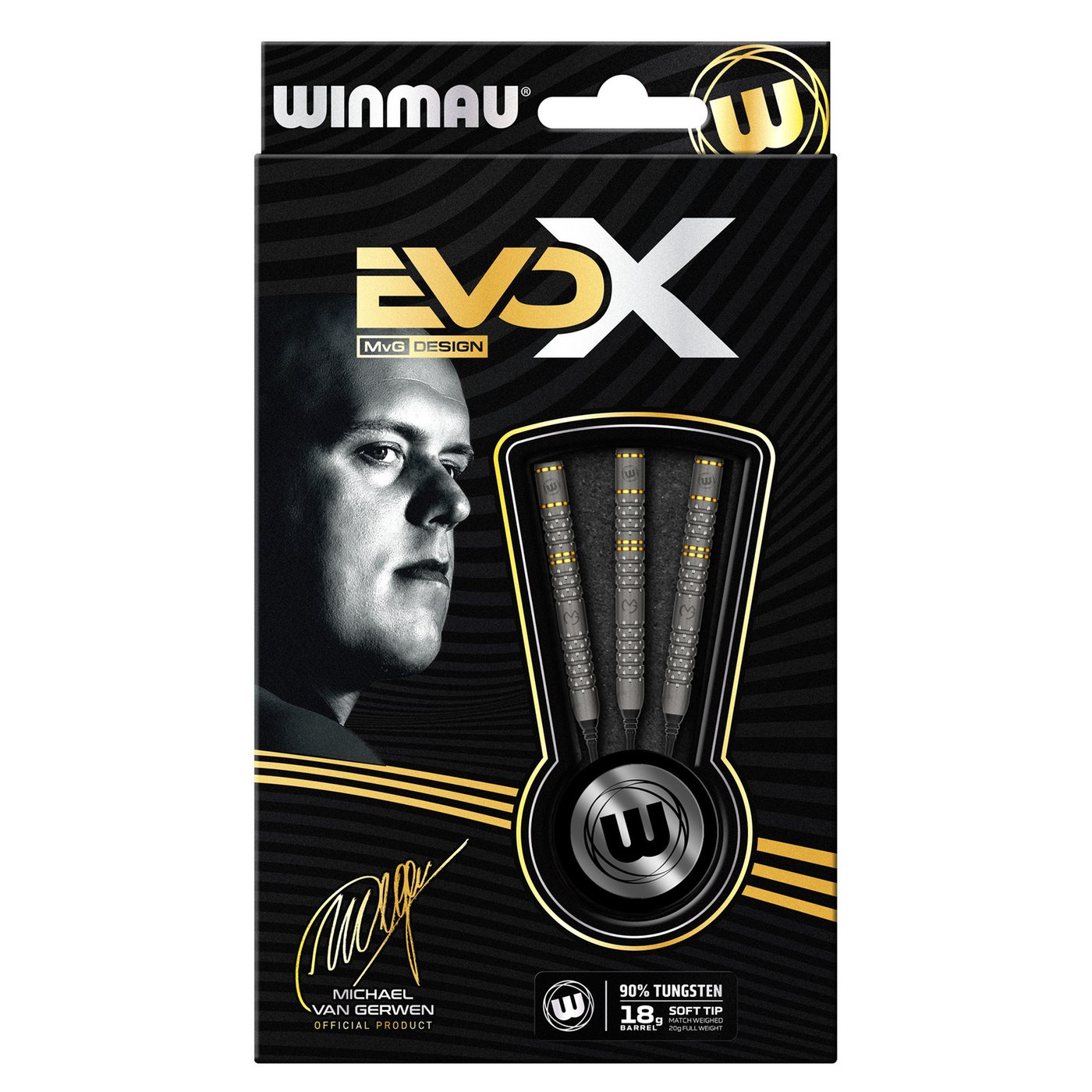 Winmau Michael van Gerwen EVO-X 90% Soft Tip Darts