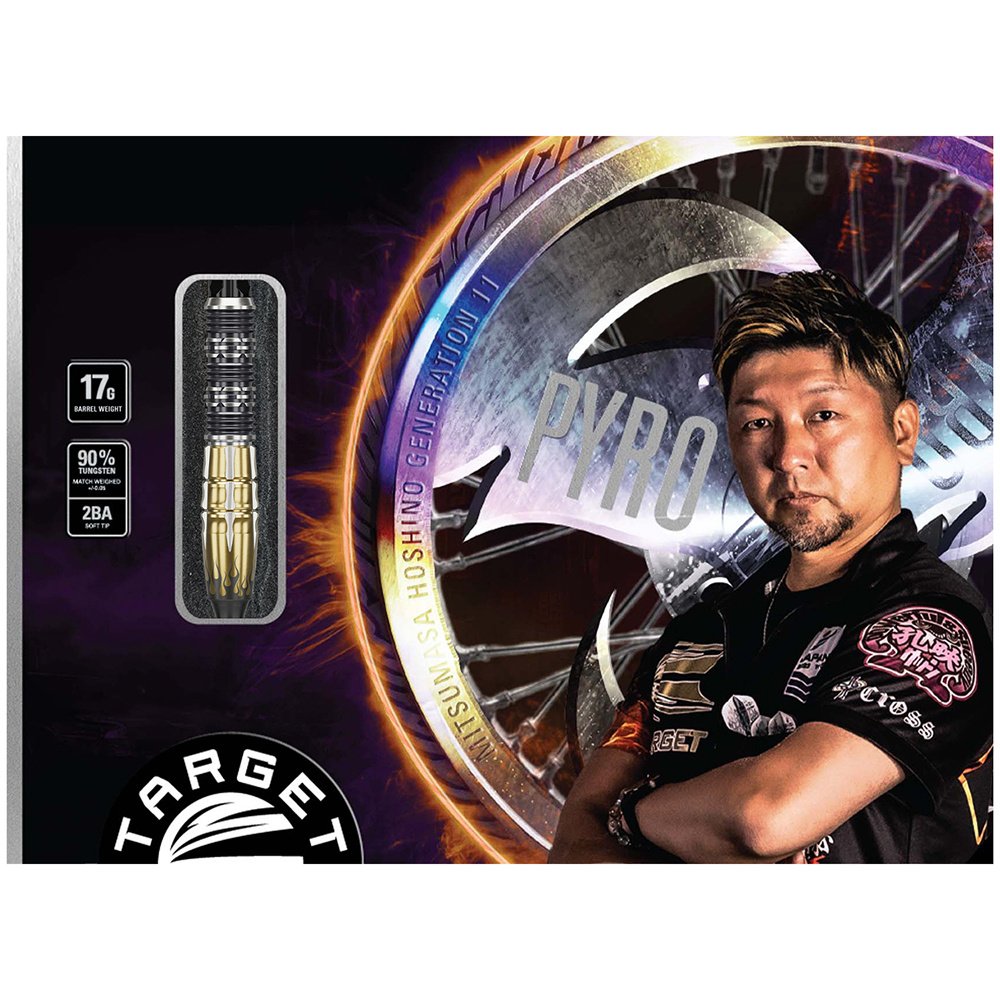 Target Japan Mitsumasa Hoshino Pyro G11 90% Soft Tip Darts