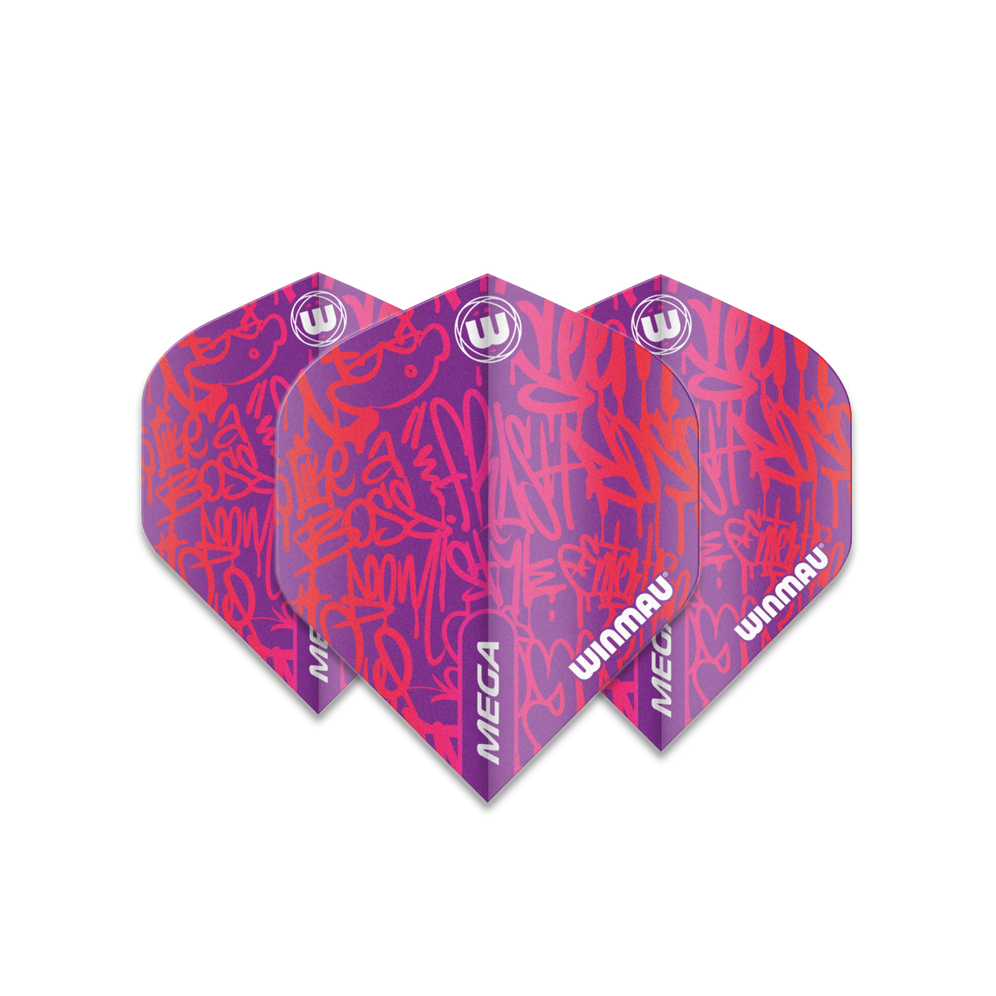 Winmau Mega Standard Graphic Pink Darts Flights
