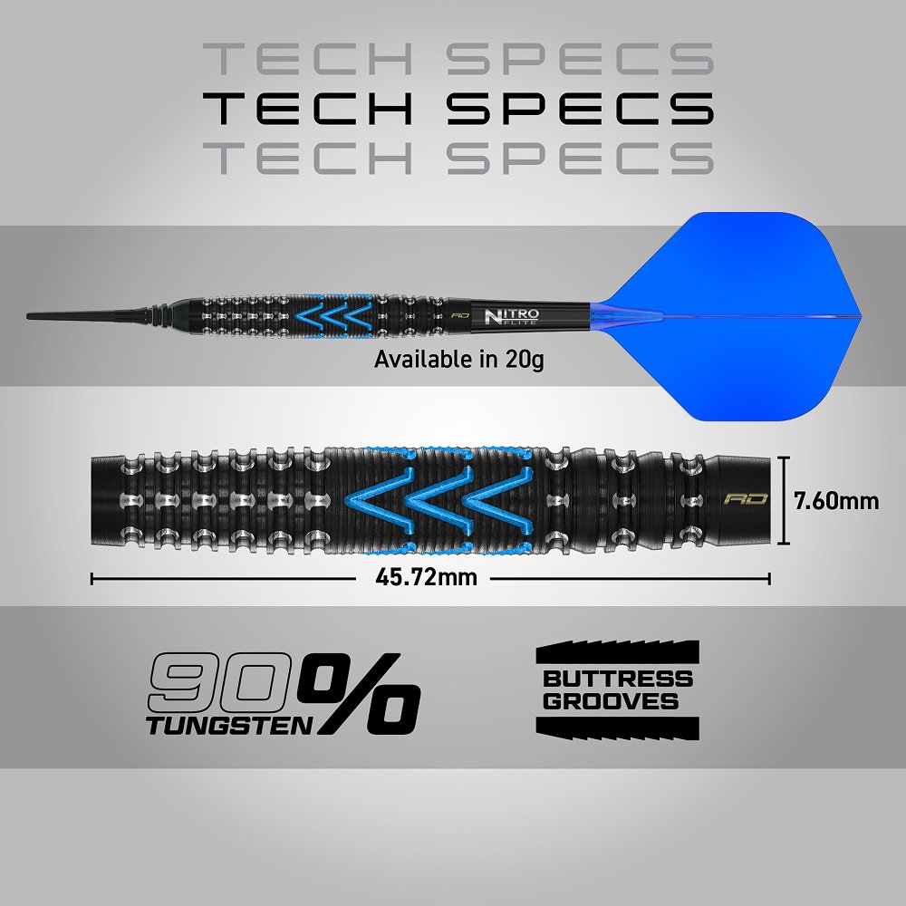 Red Dragon Amp Torpedo 90% - Soft Tip Darts - Dartshopper.com