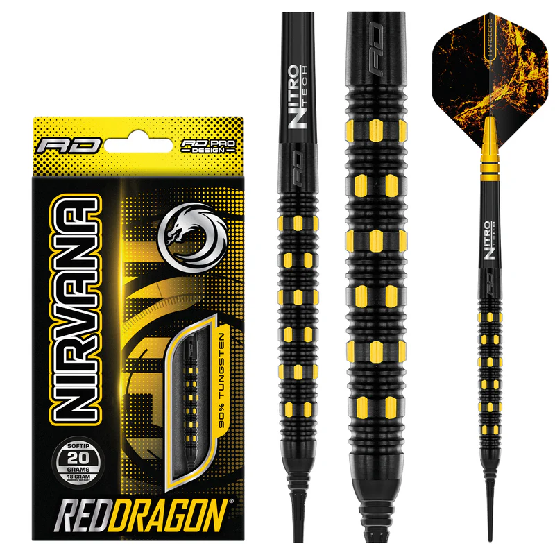 Red Dragon Nirvana 90% Soft Tip Darts