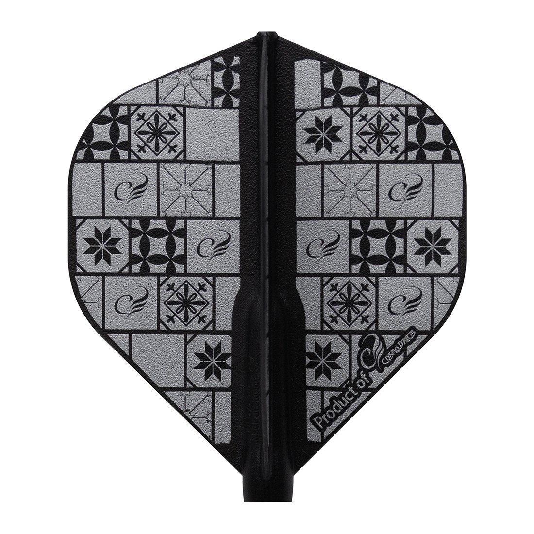 Cosmo Darts Fit Flight Tile Dark Black Standard Darts Flights