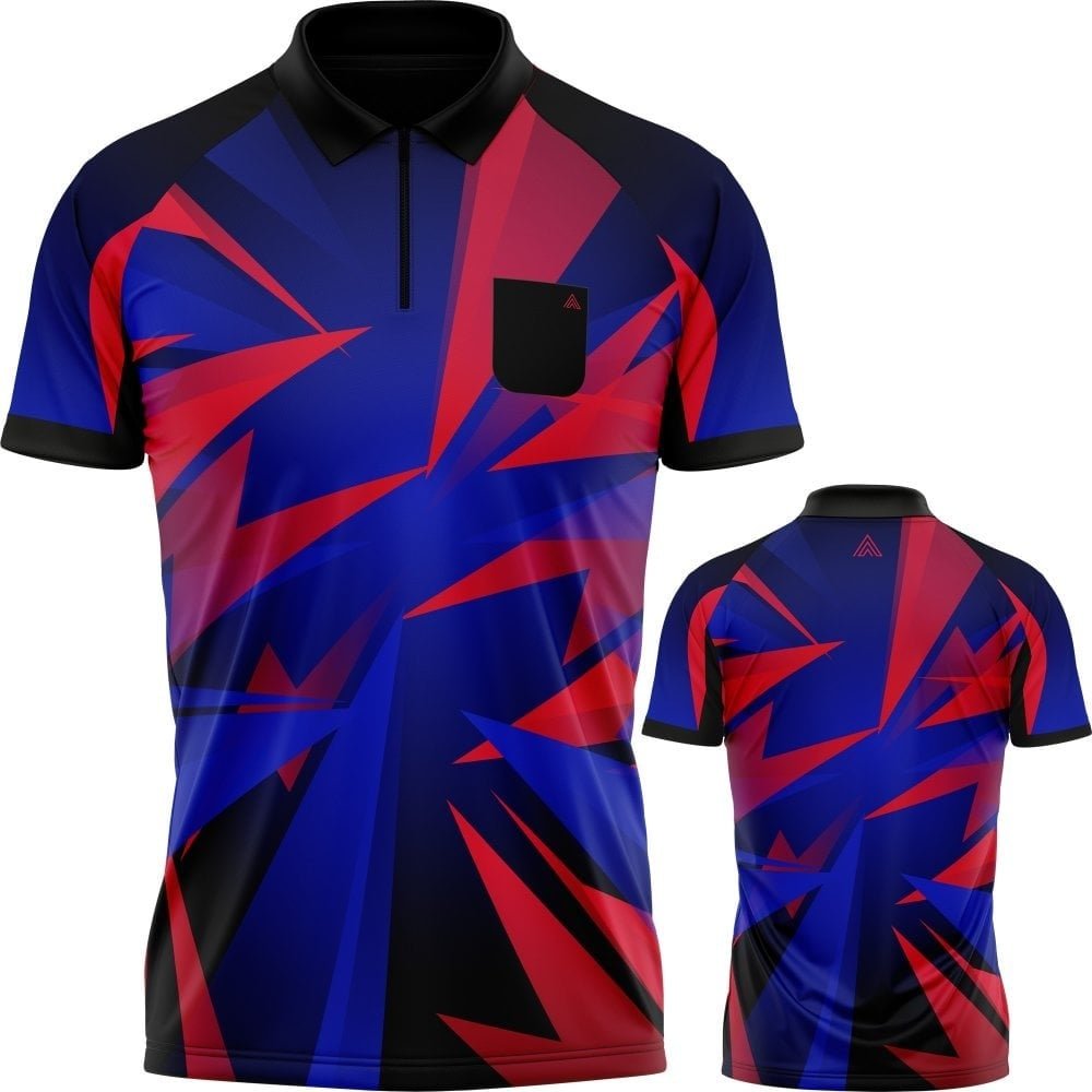 Arraz Shard Dartshirt Black & Blue-Red