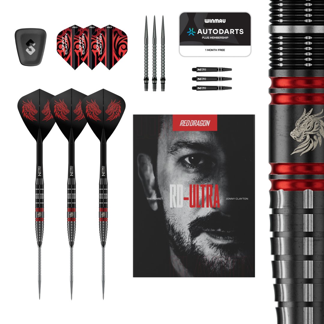 Red Dragon Jonny Clayton Ultra Switch Point 90% - Dartpilar