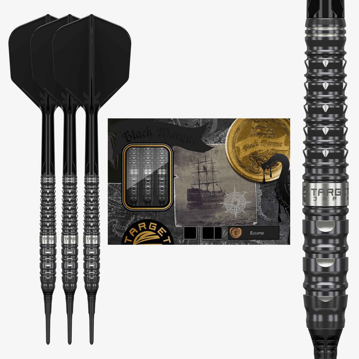 Target Japan Black Marque Eclipse 90% - Soft Tip Darts