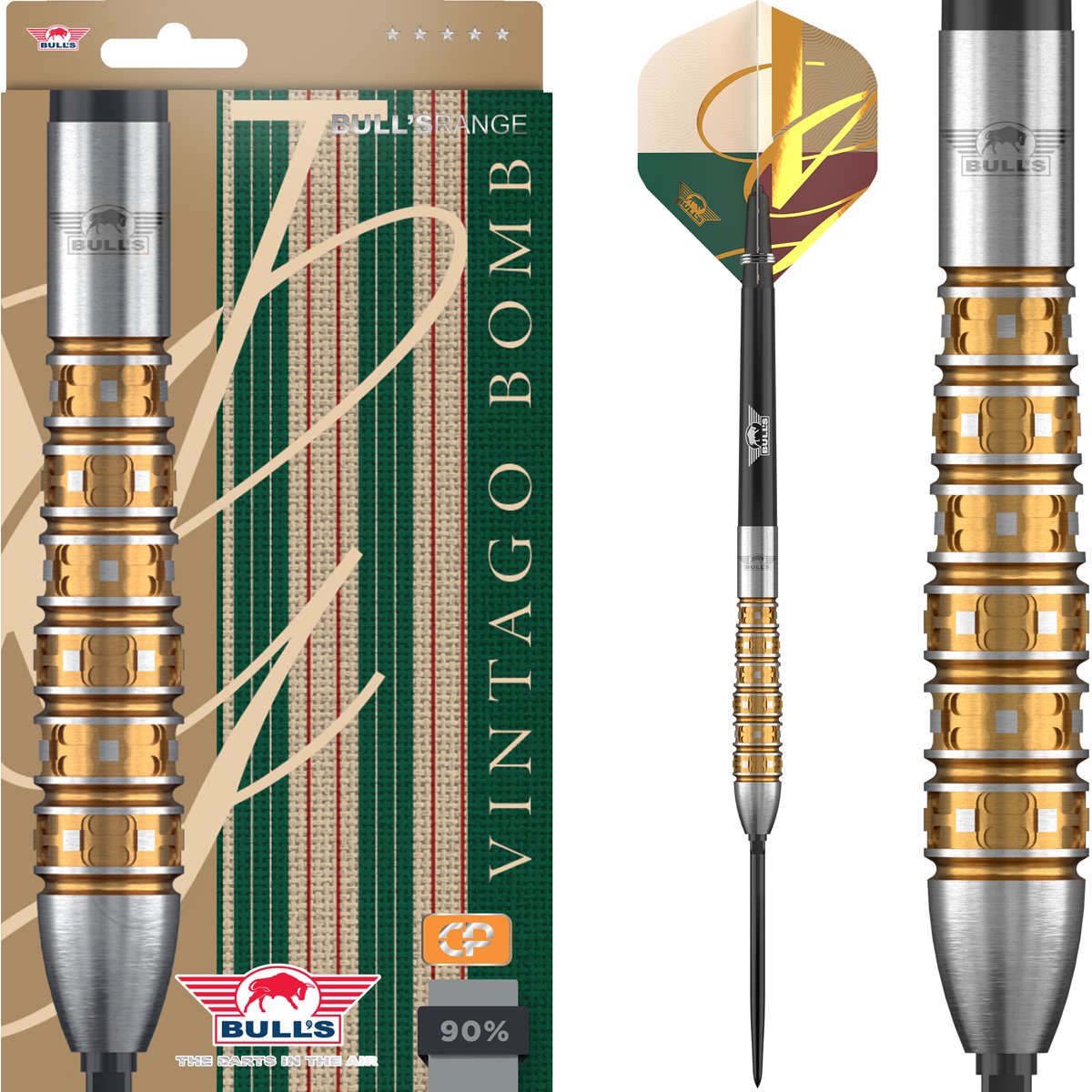 ダーツ BULL DARTS No.5 Bacchus Explode Bull's Vintago Bomb Convertible Point 90% - Steel Tip Darts