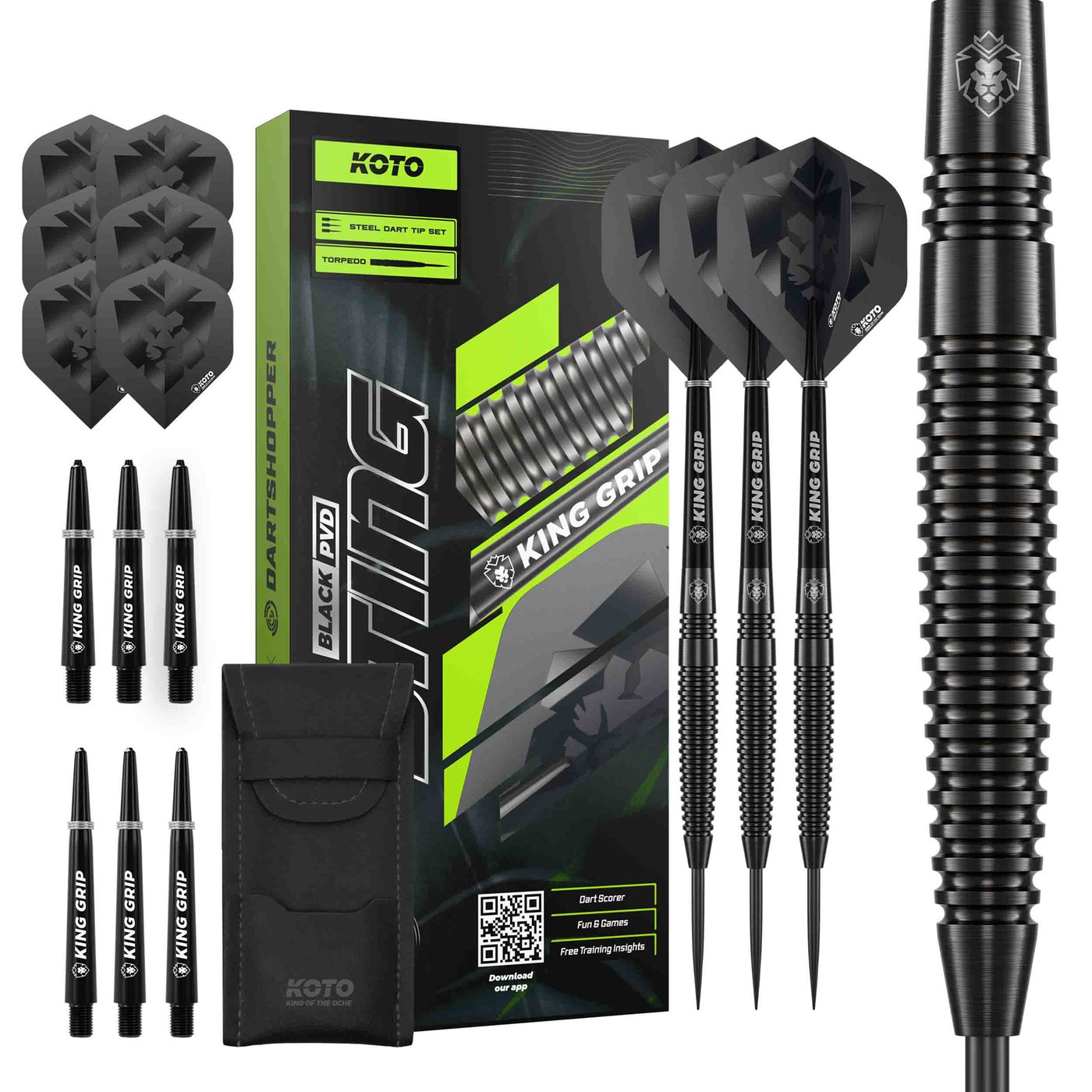 KOTO Sting Black Torpedo 90% - Dartpilar