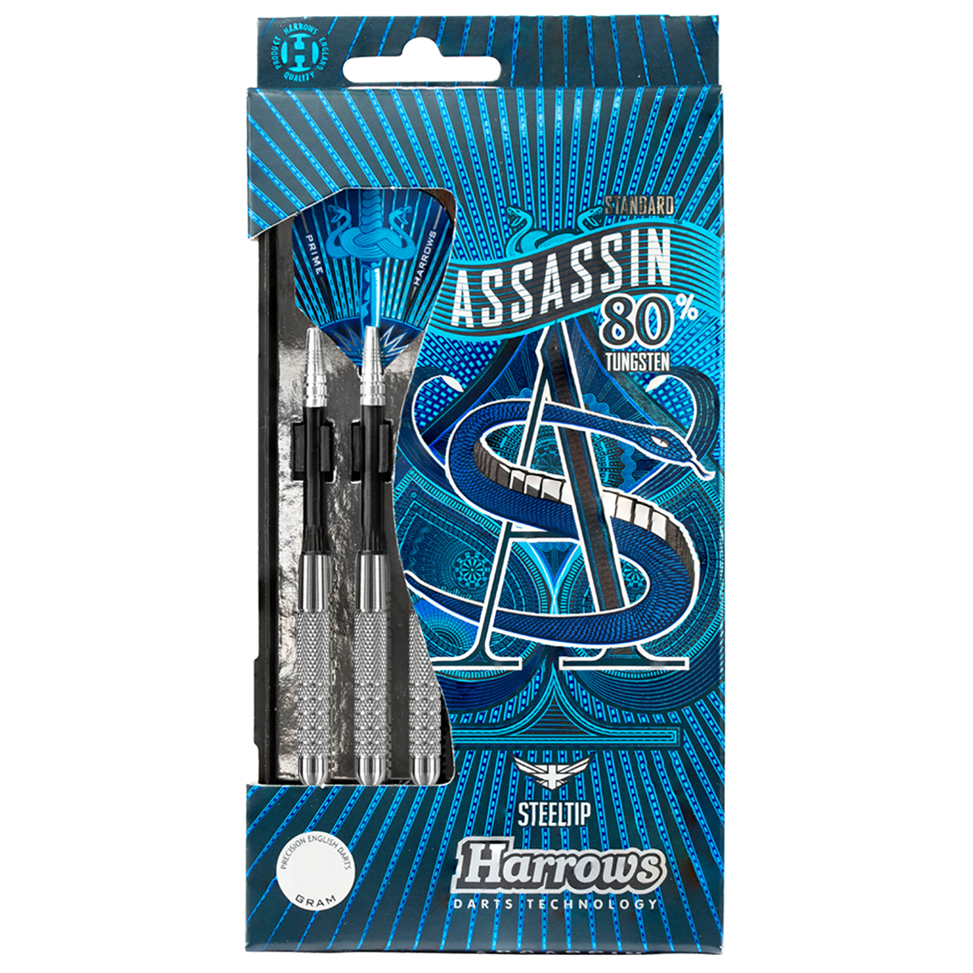 Harrows Assassin KN 80% 23 g - Steel Tip Darts - Dartshopper.com